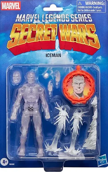 SECRET WARS MARVEL LEGENDS RETRO ACTION FIGURE ICEMAN 15 CM